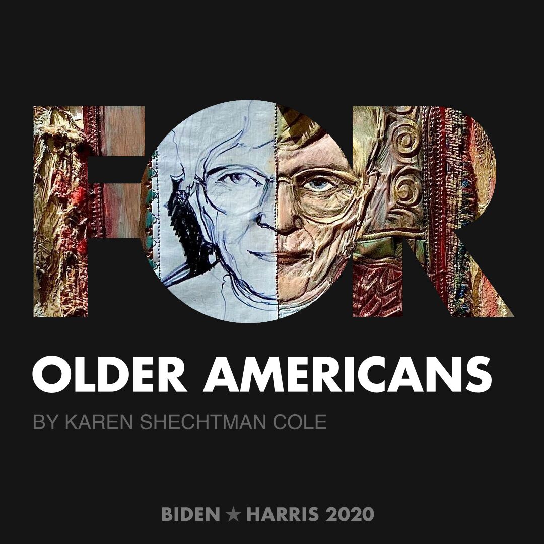 CreativesForBiden.org - Older Americans artwork by Karen Shechtman Cole