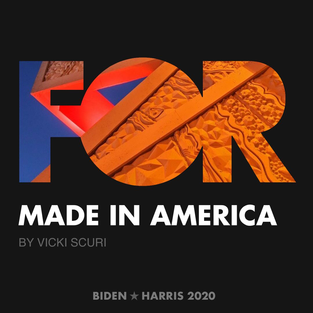 CreativesForBiden.org - Made in America artwork by Vicki Scuri