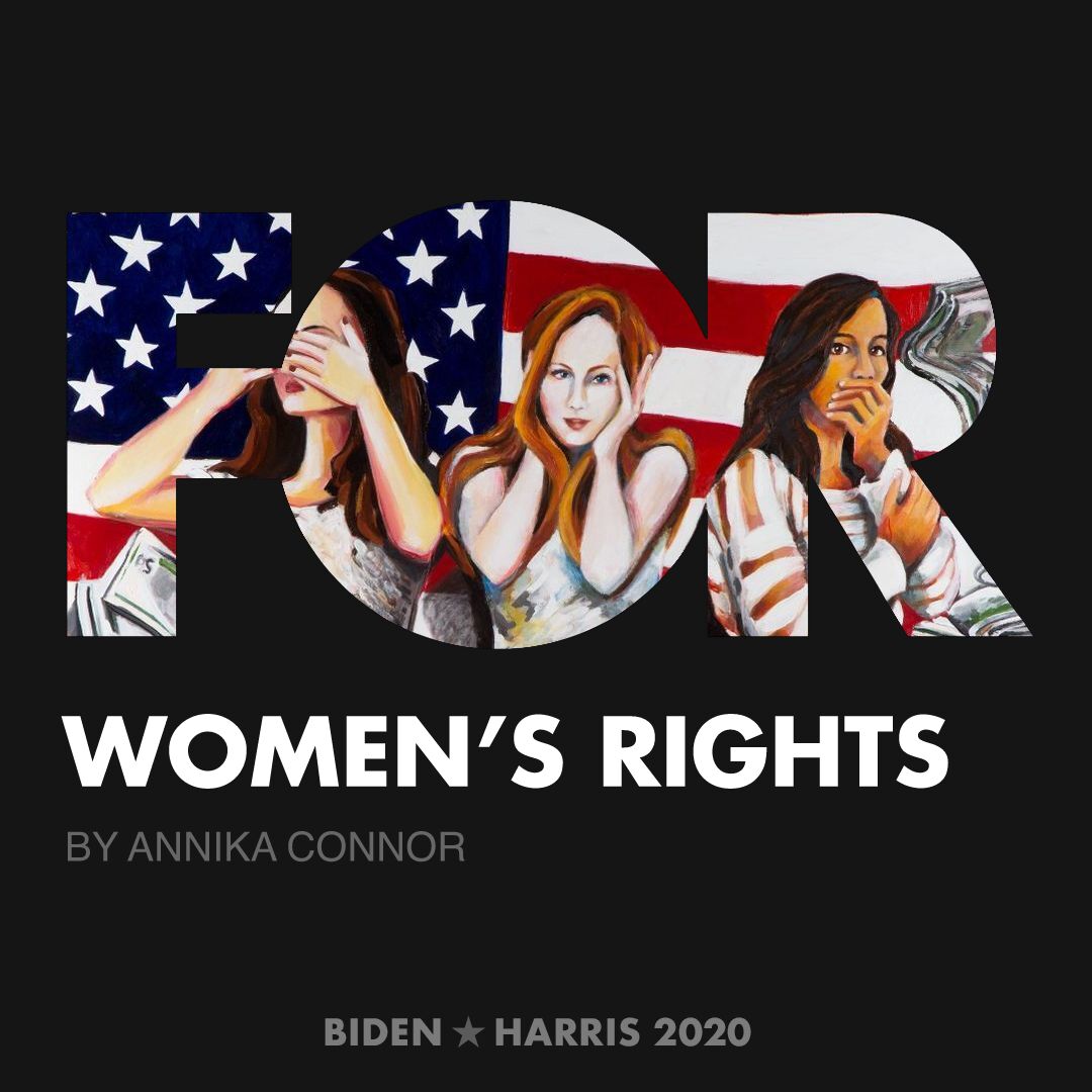 CreativesForBiden.org - Women’s Rights artwork by Annika Connor